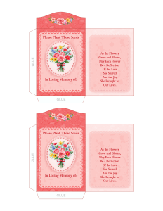 Multiple Memorial Seed Packets