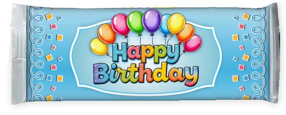 Happy Birthday Candy Bar Wrapers