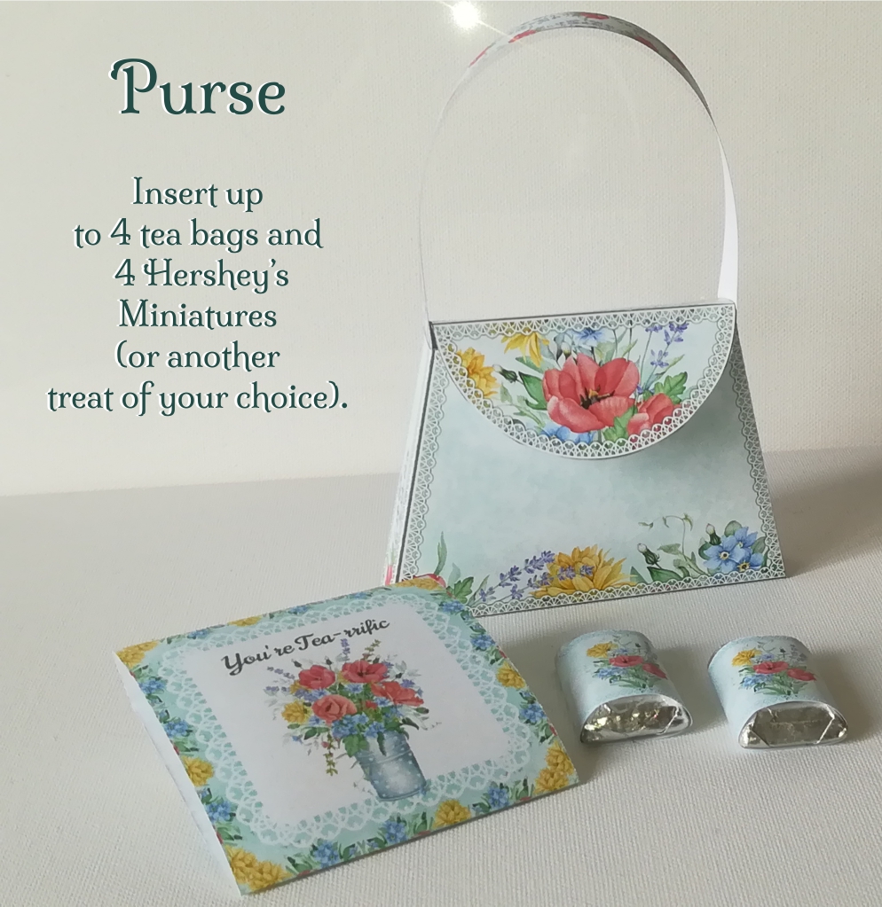 Floral cocoa packet printable