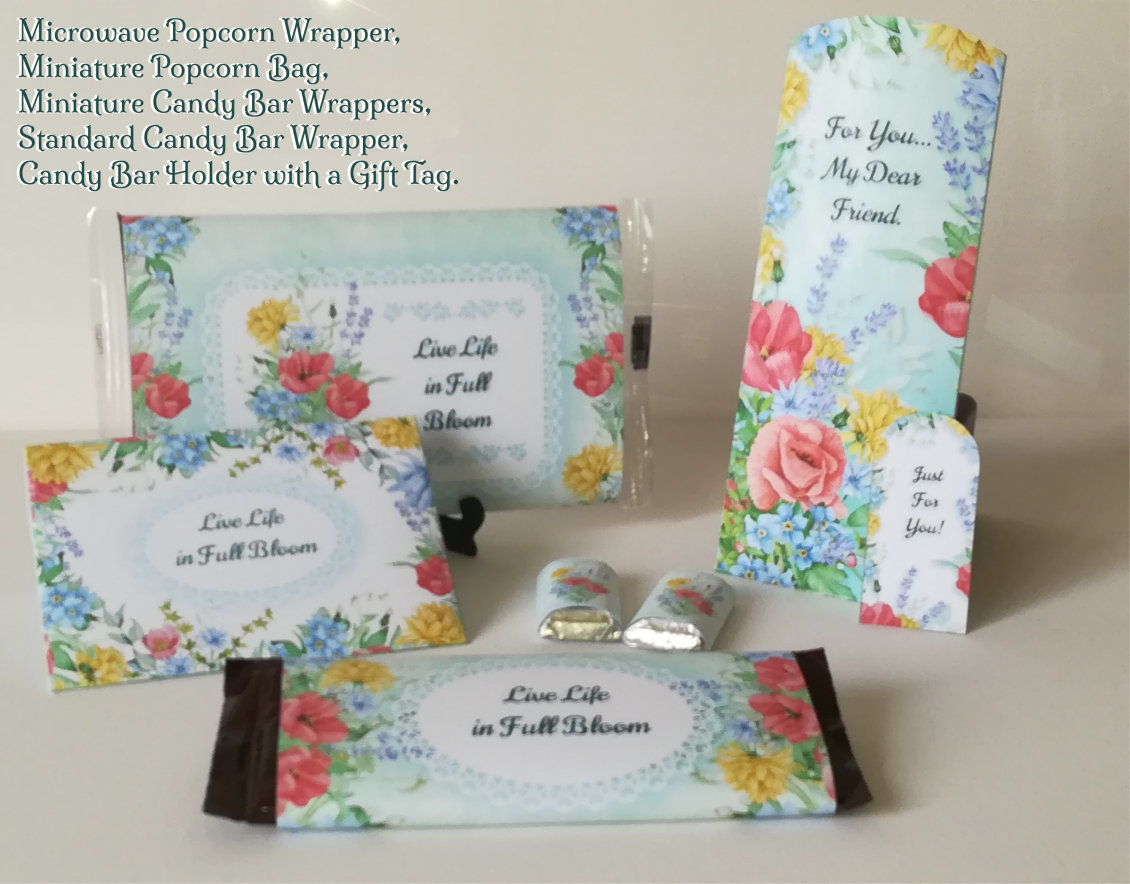 Floral bookmark printable